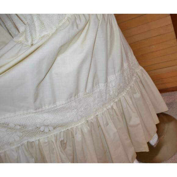 Gunne Sax Ivory Peasant Country Eclectic Bohemian Dress 1970s - Picture 5 of 8